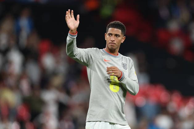 England v Czech Republic, UEFA Nations League Jude Bellingham of England gestures the supporters after the England v Czech Republic UEFA Nations League Group 3 match at Wembley Stadium, London, England on 6 October 2026 Credit: Tiego Grenho Every Second Media Editorial use only. All images are copyright Every Second Media Limited. No images may be reproduced without prior permission. Copyright: xIMAGO EveryxSecondxMediax ESM-2201-0058 TiegoxGrenhox xEveryxSecondxMediax