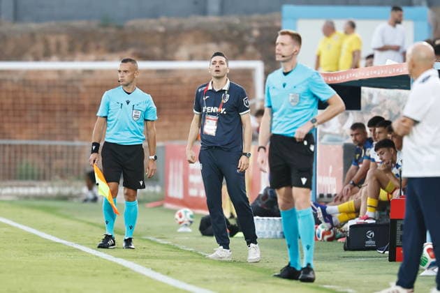 Constin Curelea (ROU), OCTOBER 6, 2026 - Football Soccer : UEFA Under-21 Championship 2027 qualifying round match between U21, U 21 Spain - U21 Romania at the Estadi Municipal de Can Misses in Ibiza, Spain. Noxthirdxpartyxsales  aflo_353869024 MutsuxKawamorix
