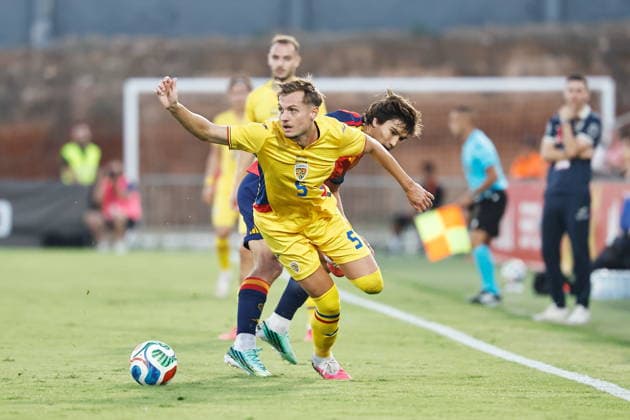 Razvan Pascalau (ROU), OCTOBER 6, 2026 - Football Soccer : UEFA Under-21 Championship 2027 qualifying round match between U21, U 21 Spain - U21 Romania at the Estadi Municipal de Can Misses in Ibiza, Spain. Noxthirdxpartyxsales  aflo_353869059 MutsuxKawamorix