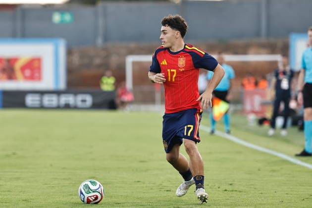 Jan Virgili (ESP), OCTOBER 6, 2026 - Football Soccer : UEFA Under-21 Championship 2027 qualifying round match between U21, U 21 Spain - U21 Romania at the Estadi Municipal de Can Misses in Ibiza, Spain. Noxthirdxpartyxsales  aflo_353883955 MutsuxKawamorix
