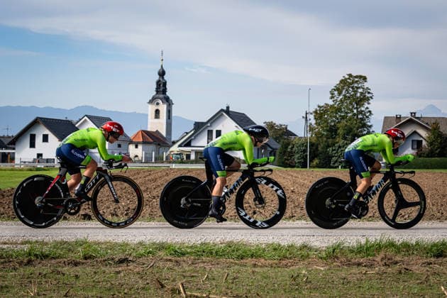 Slowenia: UEC Road cycling, Rad, Radsport, Strasse European Championships - Ljubljana 2026 Å ILER Pina - MEHLE Lina - GONZA Rebeka ( SLO ) Slowenia Querformat - quer - horizontal - Landscape - Event Veranstaltung: UEC Road Cycling European Championships 2026 Ljubljana - Category Kategorie: Cycling - Road Cycling European Championships - Mixed Relay Men and Women Junior U19 - Location Ort: Europe Slovenia - Sencur - Å enÄur - Discipline: Mixed Relay ( MR ) - Distance: 44 km - Date Datum: 06.10.2026 Tuesday Day 4 -