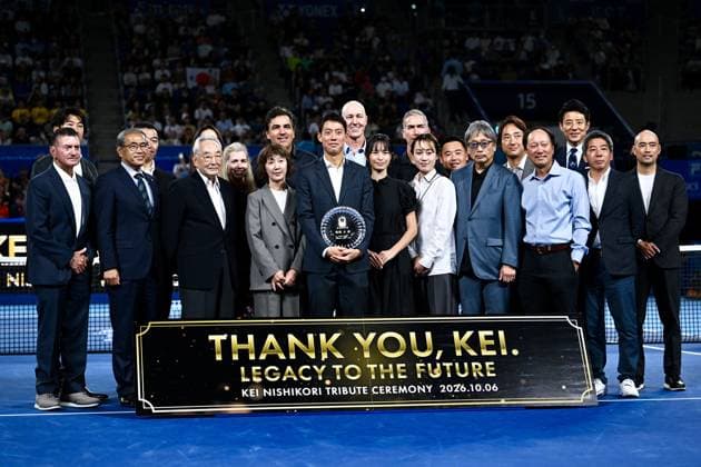 General view, Kei Nishikori, OCTOBER 6, 2026 - Tennis : Kinoshita Group Japan Open Tennis Championships 2026 Kei Nishikori Tribute Ceremony at Ariake Coliseum, Tokyo, Japan. Noxthirdxpartyxsales  aflo_353751593 KenjiroxMatsuox