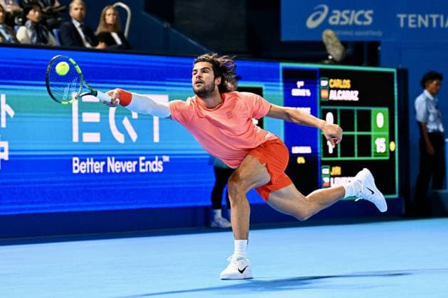 Carlos ALCARAZ (ESP), OCTOBER 6, 2026 - Tennis : Kinoshita Group Japan Open Tennis Championships 2026 Men s Singles Final at Ariake Coliseum, Tokyo, Japan. Noxthirdxpartyxsales  aflo_353753591 KenjiroxMatsuox