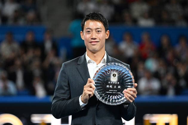 Kei Nishikori, OCTOBER 6, 2026 - Tennis : Kinoshita Group Japan Open Tennis Championships 2026 Kei Nishikori Tribute Ceremony at Ariake Coliseum, Tokyo, Japan. Noxthirdxpartyxsales  aflo_353764880 KenjiroxMatsuox