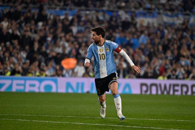 BUENOS AIRES, ARGENTINA - OCTOBER 06 : Lionel Messi of Argentina national team, Nationalteam during an International Friendly, Länderspiel, Nationalmannschaft match against Benin at Estadio Monumental on October 06, 2026 in Buenos Aires, Argentina. This historic match marks the final international appearance for Leo who wore a commemorative special-edition kit replacing the traditional manufacturer branding with his personal signature logo. Photo by SFSI Argentina National team v Benin Copyright: xSFSIx