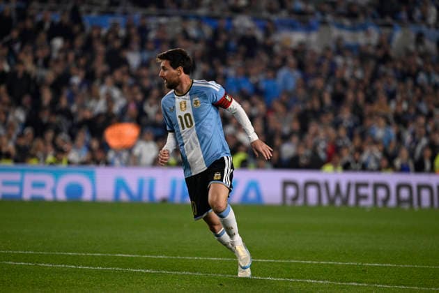 BUENOS AIRES, ARGENTINA - OCTOBER 06 : Lionel Messi of Argentina national team, Nationalteam during an International Friendly, Länderspiel, Nationalmannschaft match against Benin at Estadio Monumental on October 06, 2026 in Buenos Aires, Argentina. This historic match marks the final international appearance for Leo who wore a commemorative special-edition kit replacing the traditional manufacturer branding with his personal signature logo. Photo by SFSI Argentina National team v Benin Copyright: xSFSIx