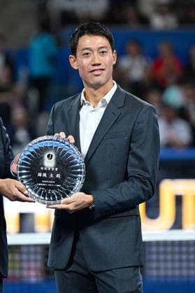 Kei Nishikori, OCTOBER 6, 2026 - Tennis : Kinoshita Group Japan Open Tennis Championships 2026 Kei Nishikori Tribute Ceremony at Ariake Coliseum, Tokyo, Japan. Noxthirdxpartyxsales  aflo_353767078 KenjiroxMatsuox