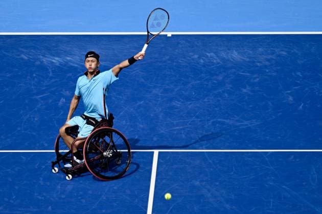 Tokito Oda (JPN), OCTOBER 6, 2026 - Tennis : Kinoshita Group Japan Open Tennis Championships 2026 WHEELCHAIR EXHIBITION MATCH at Ariake Coliseum, Tokyo, Japan. Noxthirdxpartyxsales  aflo_353682979 KenjiroxMatsuox