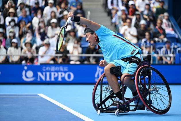 Tokito Oda (JPN), OCTOBER 6, 2026 - Tennis : Kinoshita Group Japan Open Tennis Championships 2026 WHEELCHAIR EXHIBITION MATCH at Ariake Coliseum, Tokyo, Japan. Noxthirdxpartyxsales  aflo_353700617 KenjiroxMatsuox