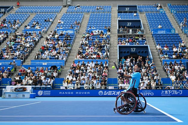 Tokito Oda (JPN), OCTOBER 6, 2026 - Tennis : Kinoshita Group Japan Open Tennis Championships 2026 WHEELCHAIR EXHIBITION MATCH at Ariake Coliseum, Tokyo, Japan. Noxthirdxpartyxsales  aflo_353702933 KenjiroxMatsuox