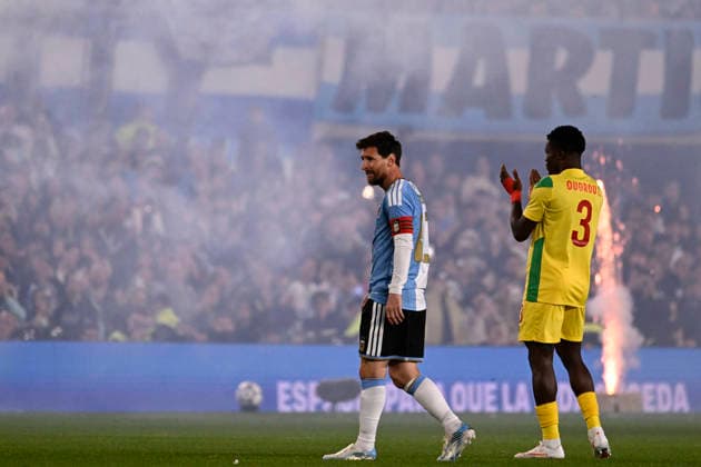 BUENOS AIRES, ARGENTINA - OCTOBER 06: Lionel Messi of Argentina national team, Nationalteam during the International Friendly, Länderspiel, Nationalmannschaft match between Argentina and Benin at Estadio Mas Monumental on October 06, 2026 in Buenos Aires, Argentina. Photo by SFSI Argentina National team v Benin Copyright: xSFSIx