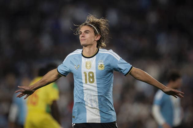nico paz Argentina vs Benin.Segunda entrega Foto: FOTOBAIRES Ultimo partido de Lionel Messi en la Seleccion Argentina Copyright: xNICOLASxABOAFxNICOLASxABOAFx