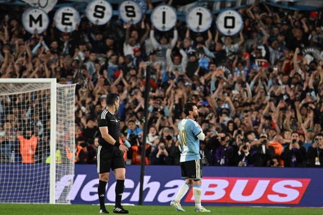 Lionel Messi farewell match BUENOS AIRES, ARGENTINA - OCTOBER 6: Lionel Messi of Argentina celebrate after scoring his third goal during his farewell match with the national team, Nationalteam at the International Friendly, Länderspiel, Nationalmannschaft match between Argentina Vs Benin at Monumental Stadium on October 6, 2026 in Buenos Aires, Argentina. Buenos Aires Estadio Monumental Antonio Liberti Buenos Aires Argentina Copyright: xIMAGOx xPhotoCero5x xLucianoxBisbalx