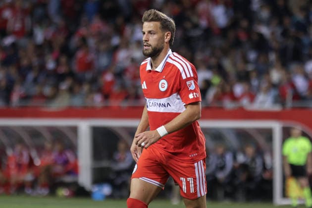 CHICAGO, USA - October 6: Philip Zinckernagel (11 Chicago Fire FC) is seen during the Major League Soccer game between Chicago Fire FC and Vancouver Whitecaps FC at Soldier Field on Tuesday October 6 in Chicago, USA Copyright: xShainaxBenhiyoun SPPx Sportspressphoto_SPR247844