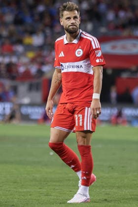 CHICAGO, USA - October 6: Philip Zinckernagel (11 Chicago Fire FC) reacts after missing the penalty during the Major League Soccer game between Chicago Fire FC and Vancouver Whitecaps FC at Soldier Field on Tuesday October 6 in Chicago, USA Copyright: xShainaxBenhiyoun SPPx Sportspressphoto_SPR247847