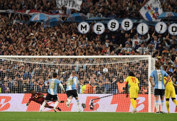RECORD DATE NOT STATED MESSI Argentina vs Benin.Segunda entrega Foto: FOTOBAIRES Ultimo partido de Lionel Messi en la Seleccion Argentina