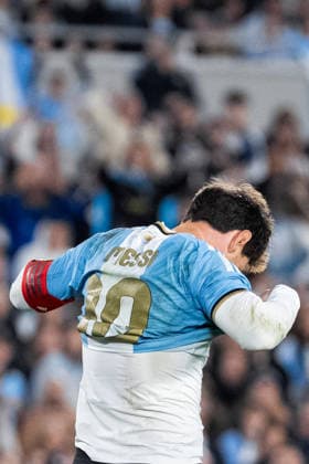 BUENOS AIRES, ARGENTINA - OCTOBER 06: Lionel Messi of Argentina reacts during the International Friendly, Länderspiel, Nationalmannschaft football match between Argentina and Benin at Estadio Monumental Antonio V. Liberti on October 06, 2026 in Buenos Aires, Argentina. (Photo by Richard Callis Sports Press Photo) Copyright: xRichardxCallis SportsxPressxPhotox Sportspressphoto_SPR247888