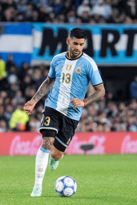 BUENOS AIRES, ARGENTINA - OCTOBER 06: Cristian Romero of Argentina runs with the ball during the International Friendly, Länderspiel, Nationalmannschaft football match between Argentina and Benin at Estadio Monumental Antonio V. Liberti on October 06, 2026 in Buenos Aires, Argentina. (Photo by Richard Callis Sports Press Photo) Copyright: xRichardxCallis SportsxPressxPhotox Sportspressphoto_SPR247896
