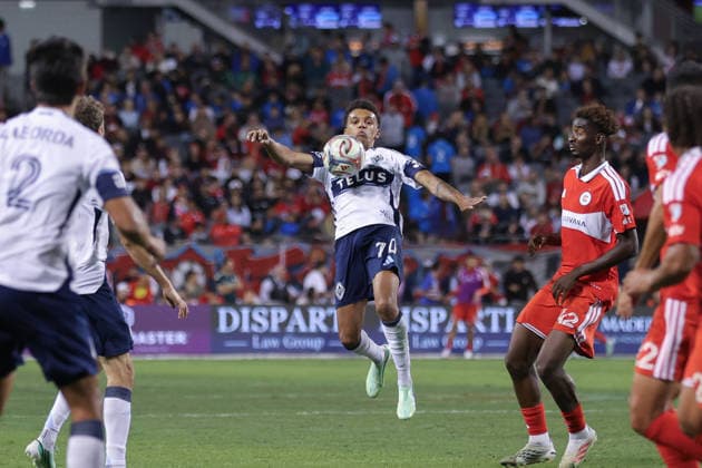 CHICAGO, USA - October 6: Rui Modesto (70 Vancouver Whitecaps FC) in action during the Major League Soccer game between Chicago Fire FC and Vancouver Whitecaps FC at Soldier Field on Tuesday October 6 in Chicago, USA Copyright: xShainaxBenhiyoun SPPx Sportspressphoto_SPR247946