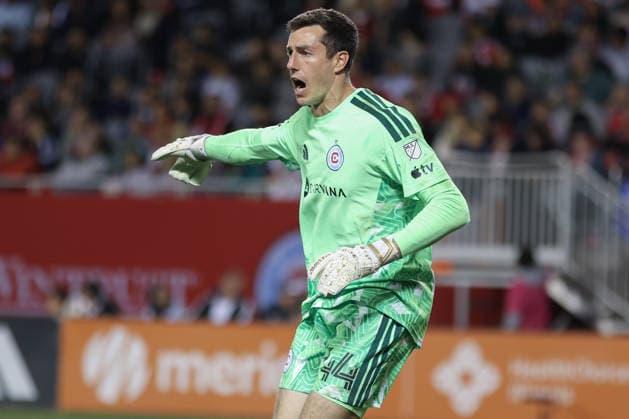 CHICAGO, USA - October 6: Josh Cohen (44 Chicago Fire FC) in action during the Major League Soccer game between Chicago Fire FC and Vancouver Whitecaps FC at Soldier Field on Tuesday October 6 in Chicago, USA Copyright: xShainaxBenhiyoun SPPx Sportspressphoto_SPR247950