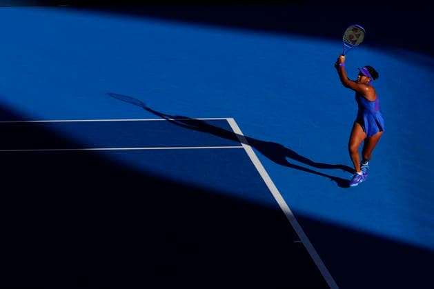 October 6, 2026, Beijing, China: Naomi Osaka of Japan plays against Karolina Muchova of Czech Republic (not n view) during the Women s Singles Round 16 match on day seven of China Open at the National Tennis Center. Karolina Muchova defeated Naomi Osaka 7-5, 1-6, 7-6 Beijing China - ZUMAs197 20261006_aaa_s197_257 Copyright: xPolyxFeix
