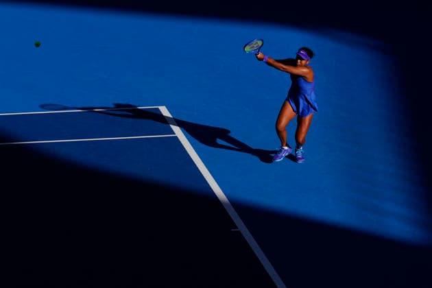 October 6, 2026, Beijing, China: Naomi Osaka of Japan plays against Karolina Muchova of Czech Republic (not n view) during the Women s Singles Round 16 match on day seven of China Open at the National Tennis Center. Karolina Muchova defeated Naomi Osaka 7-5, 1-6, 7-6 Beijing China - ZUMAs197 20261006_aaa_s197_259 Copyright: xPolyxFeix