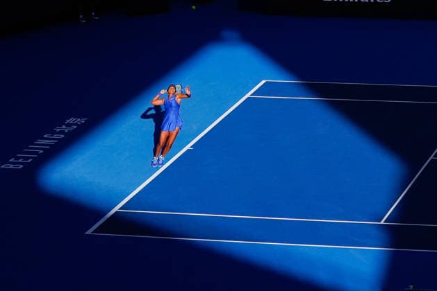 October 6, 2026, Beijing, China: Naomi Osaka of Japan plays against Karolina Muchova of Czech Republic (not n view) during the Women s Singles Round 16 match on day seven of China Open at the National Tennis Center. Karolina Muchova defeated Naomi Osaka 7-5, 1-6, 7-6 Beijing China - ZUMAs197 20261006_aaa_s197_262 Copyright: xPolyxFeix