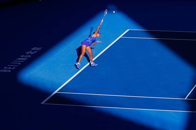 October 6, 2026, Beijing, China: Naomi Osaka of Japan plays against Karolina Muchova of Czech Republic (not n view) during the Women s Singles Round 16 match on day seven of China Open at the National Tennis Center. Karolina Muchova defeated Naomi Osaka 7-5, 1-6, 7-6 Beijing China - ZUMAs197 20261006_aaa_s197_263 Copyright: xPolyxFeix