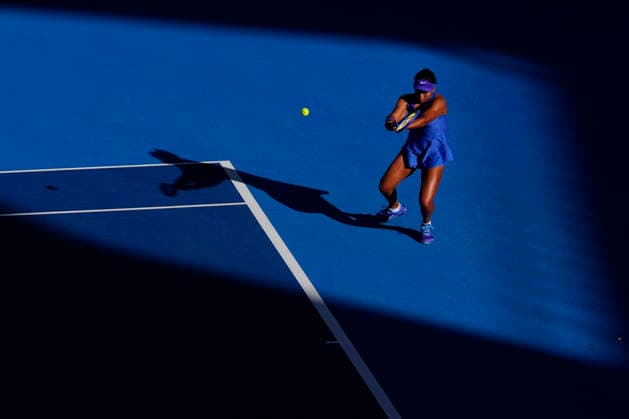 October 6, 2026, Beijing, China: Naomi Osaka of Japan plays against Karolina Muchova of Czech Republic (not n view) during the Women s Singles Round 16 match on day seven of China Open at the National Tennis Center. Karolina Muchova defeated Naomi Osaka 7-5, 1-6, 7-6 Beijing China - ZUMAs197 20261006_aaa_s197_266 Copyright: xPolyxFeix
