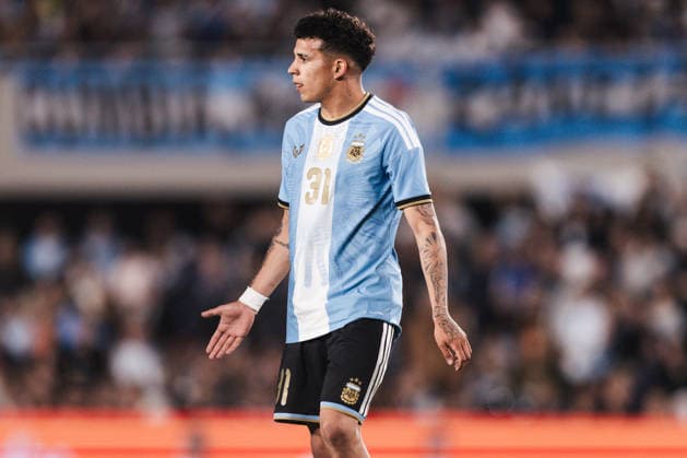 Argentina v Benin: International Friendly, Länderspiel, Nationalmannschaft BUENOS AIRES, ARGENTINA - OCTOBER 6: Leonel Flores 31 of Argentina reacts during the International friendly match between Argentina and Benin at Monumental Stadium on October 6, 2026 in Buenos Aires, Argentina. (Photo by Guilherme Veiga PxImages) Buenos Aires Monumental Stadium BA Argentina Copyright: xGuilhermexVeigax