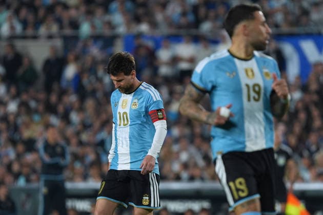 Messi bade farewell to Argentina in the friendly match against Benin BUENOS AIRES, ARGENTINA - OCTOBER 6: Argentine football legend and national team, Nationalteam captain Lionel Messi (10) gestures during his farewell match in front of over 80,000 spectators at the Monumental Stadium, in Buenos Aires, Argentina on October 6, 2026. Argentine football star Lionel Messi played his final international match, Länderspiel, Nationalmannschaft in the friendly game between Argentina and Benin. The 39-year-old walk onto the stadium pitch for the final time in the sky-blue and white jersey, entering his farewell as Argentina s record appearance-maker and leading scorer with 207 caps and 125 goals. Luciano Gonzalez Anadolu Buenos Aires Argentina. Editorial use only. Please get in touch for any other usage.  Copyright: x2026xAnadoluxLucianoxGonzalezx
