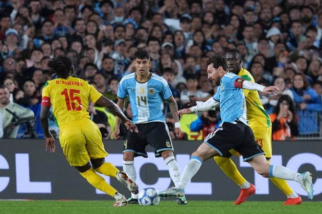 Messi bade farewell to Argentina in the friendly match against Benin BUENOS AIRES, ARGENTINA - OCTOBER 6: Argentine football legend and national team, Nationalteam captain Lionel Messi (10) in action during his farewell match in front of over 80,000 spectators at the Monumental Stadium, in Buenos Aires, Argentina on October 6, 2026. Argentine football star Lionel Messi played his final international match, Länderspiel, Nationalmannschaft in the friendly game between Argentina and Benin. The 39-year-old walk onto the stadium pitch for the final time in the sky-blue and white jersey, entering his farewell as Argentina s record appearance-maker and leading scorer with 207 caps and 125 goals. Luciano Gonzalez Anadolu Buenos Aires Argentina. Editorial use only. Please get in touch for any other usage.  Copyright: x2026xAnadoluxLucianoxGonzalezx