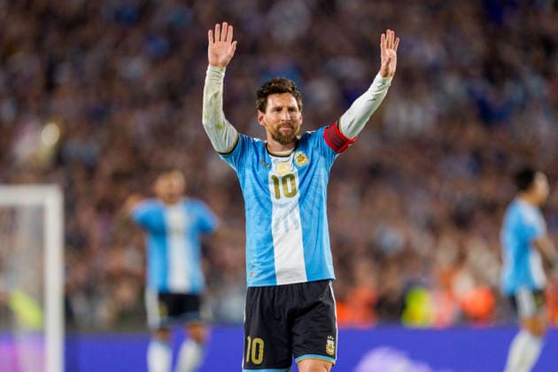 Benin v Argentina BUENOS AIRES, ARGENTINA - OCTOBER 6: Lionel Messi 10 of Argentina celebrates a goal during a game between Benin and Argentina at Estadio Monumental on October 6, 2026 in Buenos Aires, Argentina Buenos Aires Estadio Monumental Argentina Copyright: xAndrewxJ.xClark ISIxPhotosx 9950