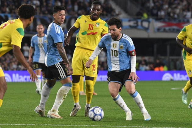 Argentina v Benin - International Friendly, Länderspiel, Nationalmannschaft Lionel Messi of Argentina plays during the match between Argentina and Benin at Estadio Monumental in Buenos Aires, Argentina, on October 6, 2026. Buenos Aires Buenos Aires Argentina  Copyright: xFedericoxPerettix originalFilename:peretti-argentin261006_npJ5H.jpg