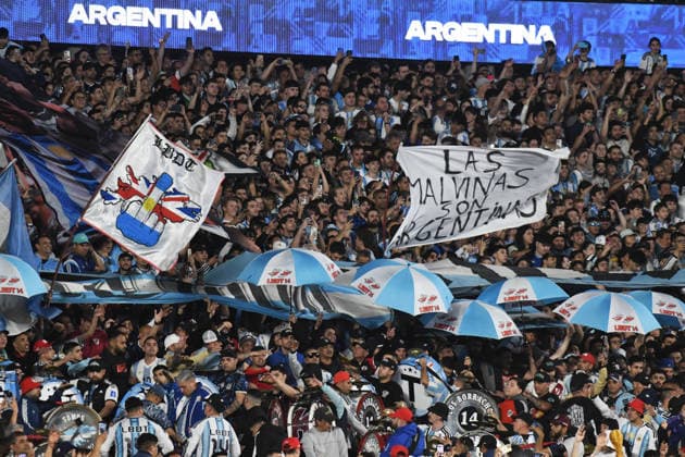Argentina v Benin - International Friendly, Länderspiel, Nationalmannschaft Fans of Argentina watch the match between Argentina and Benin at Estadio Monumental in Buenos Aires, Argentina, on October 6, 2026. Buenos Aires Buenos Aires Argentina  Copyright: xFedericoxPerettix originalFilename:peretti-argentin261006_npW63.jpg