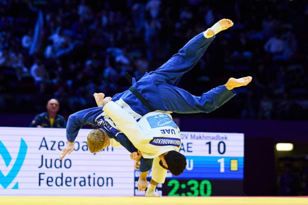Makhmadbekov Makhmadbek (UAE), OCTOBER 6, 2026 -Judo : World Judo Championships BAKU2026 Mens -73kg3rd Round match at National Gymnastics Arena in Baku, Azerbaijan. Noxthirdxpartyxsales  aflo_353985962 KenxAsakurax