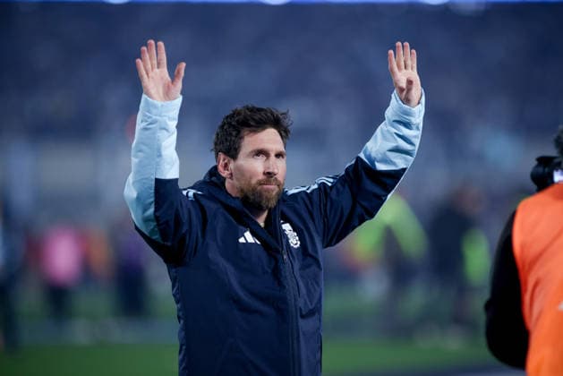 The last match of Messi in Buenos Aires, Argentina - 06 Oct 2026 Lionel Messi of Argentina cheers during the match between Argentina and Benin International Friendly, Länderspiel, Nationalmannschaft match, The last match of Messi with Argentina national team, Nationalteam Final score: Argentina 3 - 0 Benin Buenos Aires Argentina Copyright: xRobertoxxTuerox xSOPAxImagesx Roberto--Tuero-1456634