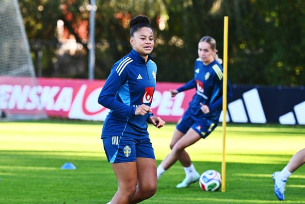 STOCKHOLM, SWEDEN 20261007 Felicia Schröder when the women s national team, Nationalteam trains on Bosön ahead of the playoff for the 2027 World Cup. STOCKHOLM SWEDEN x10090x