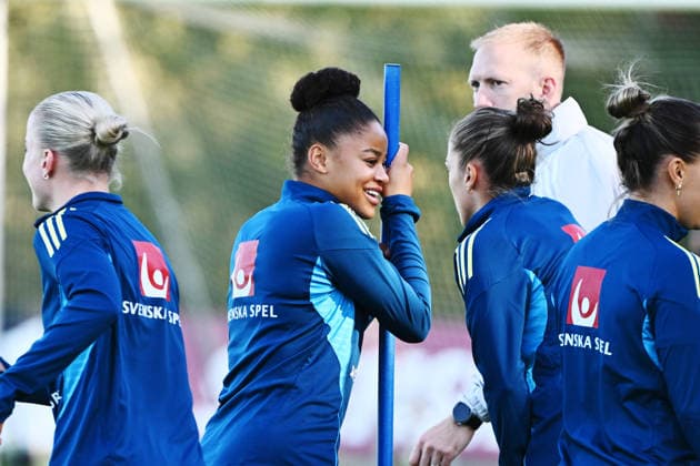 STOCKHOLM, SWEDEN 20261007 Felicia Schröder when the women s national team, Nationalteam trains on Bosön ahead of the playoff for the 2027 World Cup. STOCKHOLM SWEDEN x10090x