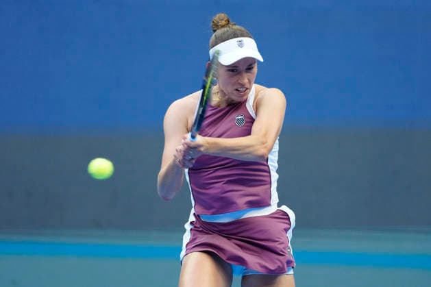 2026 China Open Women s Singles Round of 16 match in Beijing - 07 Oct. Elise Mertens of Belgium seen in action against Coco Gauff of the United States (Not in picture) during Women s Singles Round of 16 match on day eight of China Open at the National Tennis Center. Beijing China Copyright: xPolyxFeix xSOPAxImagesx 20261007_6991_108