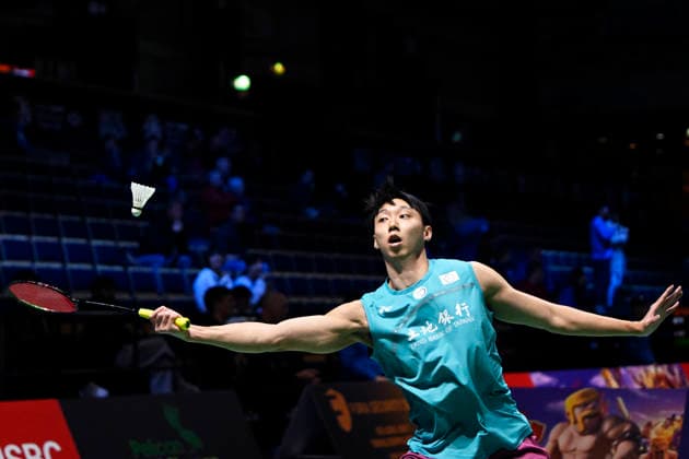 Su Li Yang of Taiwan in action during the badminton Clash of Clans Arctic Open 2026 tournament in Vantaa, Finland, on October 7, 2026. - ANTTI AIMO-KOIVISTO Vantaa Finland yiqip2Of_Bk  Copyright: xAnttixAimo-Koivistox yiqip2Of_Bk
