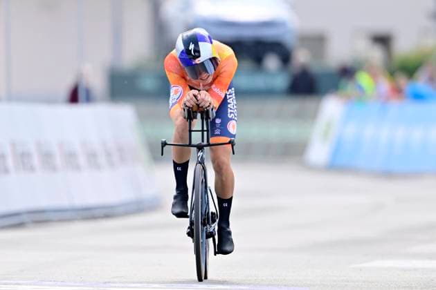 UEC 2026 Road European Championships Ljubljana 07 10 2026 SENCUR, SLOVENIA - OCTOBER 07 : Mouris Michiel (NED) during the Individual Time Trial Men Under 23 at the 2026 UEC Road European Championships. An UCI Continental Championships time trial cycling race with start and finish in Sencur on October 7, 2026 in Sencur, Slovenia, 07 10 2026 Sencur Slovenia  Copyright: xJanxDexMeuleneirx