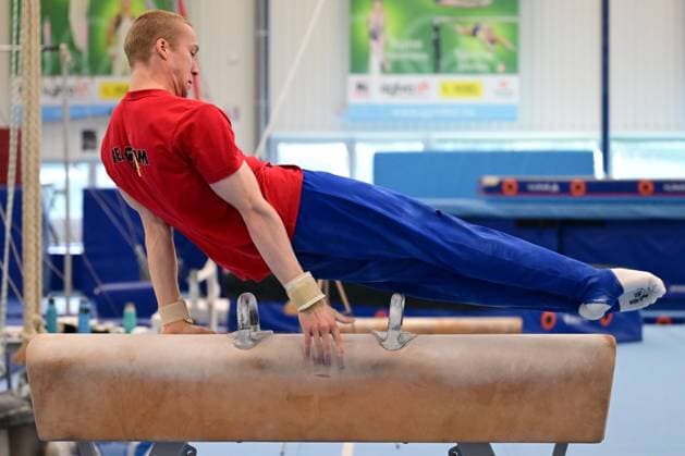 Belgian gymnast Kilan Van der Aa pictured during a training session of Belgium s artistic gymnastics team, Wednesday 7 October 2026, in Gent, ahead of the Worlds Championships in Rotterdam from 17 to 25 October 2026. DIRKxWAEM  x189042592x