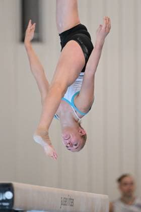 Belgian gymnast Mie De Wilde pictured during a training session of Belgium s artistic gymnastics team, Wednesday 7 October 2026, in Gent, ahead of the Worlds Championships in Rotterdam from 17 to 25 October 2026. DIRKxWAEM  x189042191x