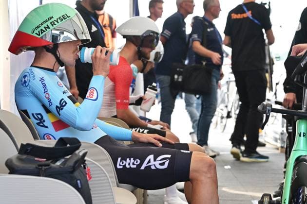 Belgium s Sander De Pestel pictured ahead of the Men Elite Individual Time Trial race (22km) at the cycling UEC Road European Championships, in Ljubljana, Slovenia, on Wednesday 7 October 2026. The UEC Road European Championships are taking place from 02 to 07 October in Ljubljana, Slovenia. DAVIDxPINTENS  x189056495x