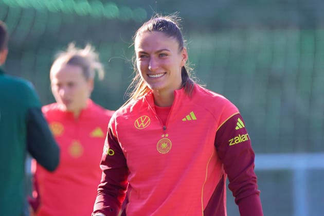 Eppelheim, Deutschland: 07.10.2026 - Deutsche Fußballnationalmannschaft der Frauen - Training - Testspiel Deutschland vs. Australien Im Bild: Melissa Kössler Koessler (Deutschland) Copyright: HMBxMedia MadeleinexFantini