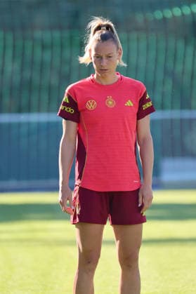 Eppelheim, Deutschland: 07.10.2026 - Deutsche Fußballnationalmannschaft der Frauen - Training - Testspiel Deutschland vs. Australien Im Bild: Sarai Linder (Deutschland) Copyright: HMBxMedia MadeleinexFantini