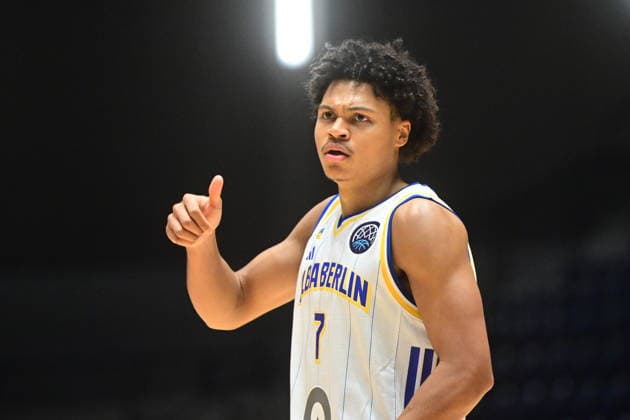 Men s basketball Champions League, group G, 1st round, match Slavia Praha NBK and Alba Berlin in Pardubice, Czech Republic, October 7, 2026. Jack Kayil of Alba Berlin. (CTKxPhoto JosefxVostarek) CTKPhotoP2026100707301  CTKPhotoP2026100707301
