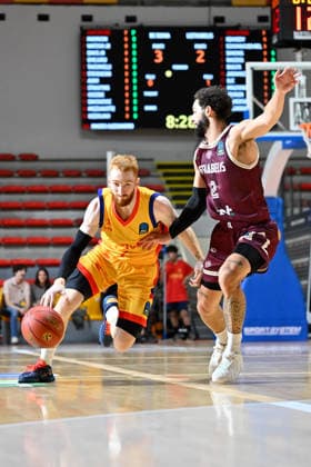 Foto IPP Cavaliere Emiliano Roma 07 10 2026 Pallacanestro Basket EuroCup 2026-2027. BC Basketball Club Roma - BC Lietkabelis. Nella foto: Niccolo Mannion. Italy Photo Press - World Copyright italy ITALY  Copyright: xR4924_italyphotopressx