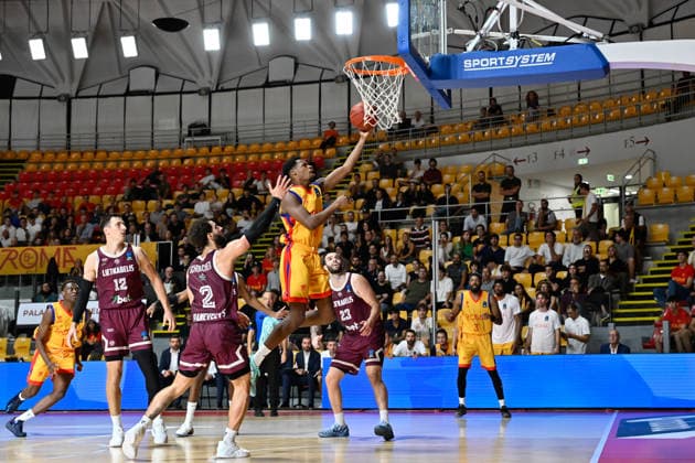 Foto IPP Cavaliere Emiliano Roma 07 10 2026 Pallacanestro Basket EuroCup 2026-2027. BC Basketball Club Roma - BC Lietkabelis. Nella foto: Gerald Ayayi. Italy Photo Press - World Copyright italy ITALY  Copyright: xR4924_italyphotopressx